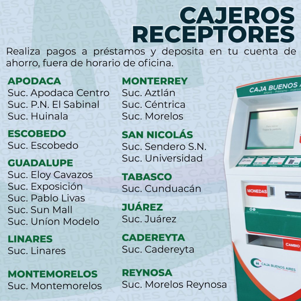 Cajeros Receptores